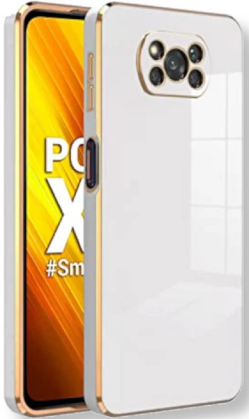 Bodycell Gold Plated - Θήκη Σιλικόνης Xiaomi Poco X3 / X3 Pro / X3 NFC - White (5206015070174)