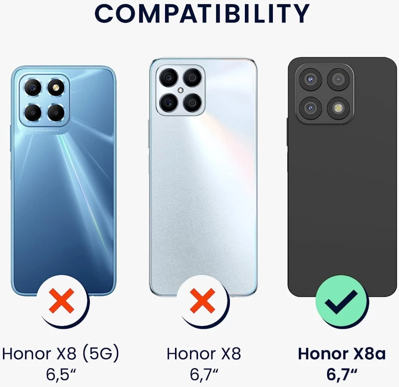 KWmobile Matte Θήκη Σιλικόνης με Λουράκι Λαιμού Honor X8a - Gray Green (61577.172)