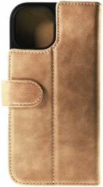 Rosso Elite - MagSafe Δερμάτινη Θήκη / Πορτοφόλι - Apple iPhone 15 - Light Brown (8719246419966)