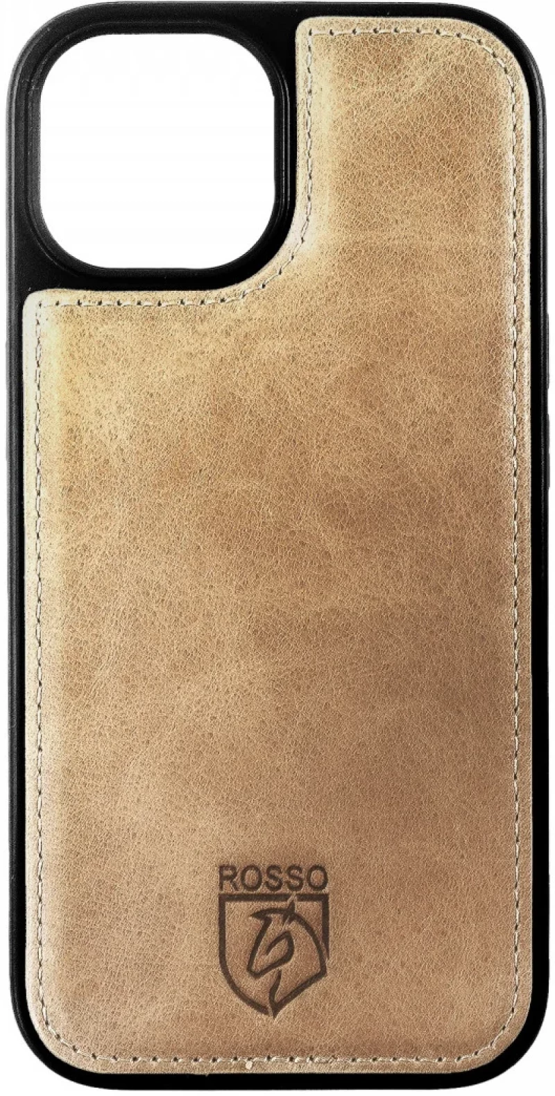 Rosso Elite - MagSafe Δερμάτινη Θήκη / Πορτοφόλι - Apple iPhone 15 - Light Brown (8719246419966)