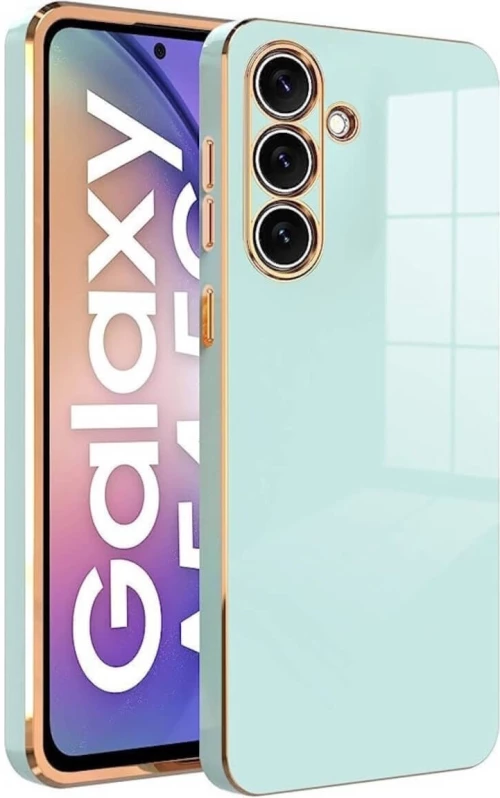 Bodycell Gold Plated - Θήκη Σιλικόνης Samsung Galaxy A54 - Mint Green (5206015071331)