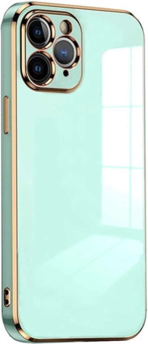 Bodycell Gold Plated - Θήκη Σιλικόνης Apple iPhone 11 Pro - Mint Green (5206015068997)