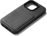 MUJJO Full Leather Wallet Case - Δερμάτινη Θήκη-Πορτοφόλι MagSafe - Apple iPhone 15 Pro - Black (MUJJO-CL-040-BK)