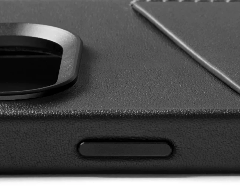 MUJJO Full Leather Wallet Case - Δερμάτινη Θήκη-Πορτοφόλι MagSafe - Apple iPhone 15 Pro - Black (MUJJO-CL-040-BK)