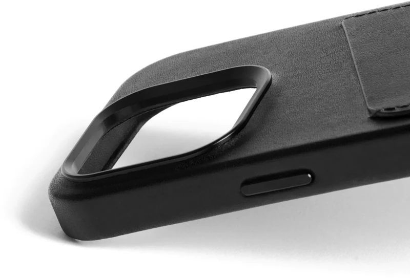 MUJJO Full Leather Wallet Case - Δερμάτινη Θήκη-Πορτοφόλι MagSafe - Apple iPhone 15 Pro - Black (MUJJO-CL-040-BK)