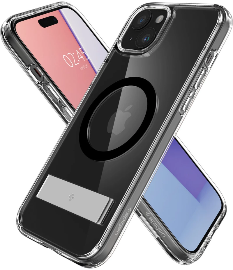 Spigen Ultra Hybrid S MagFit - Διάφανη Θήκη MagSafe - Apple iPhone 15 - Black (ACS06808)