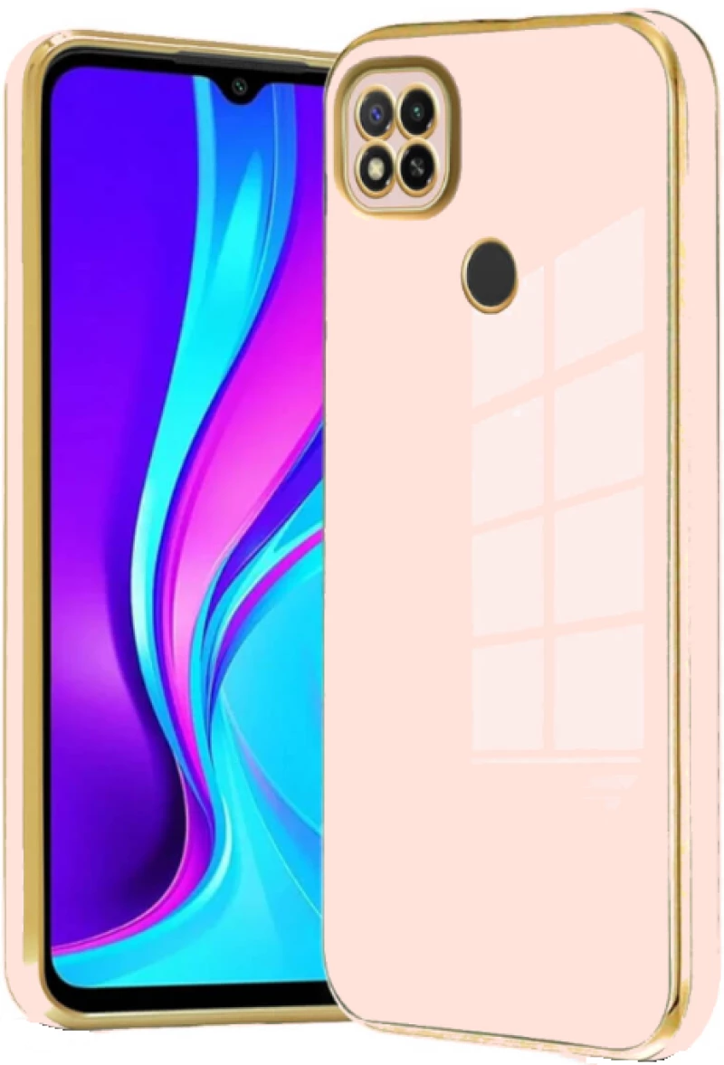 Bodycell Gold Plated - Θήκη Σιλικόνης Xiaomi Redmi 10A / Redmi 9C - Pink (5206015071966)