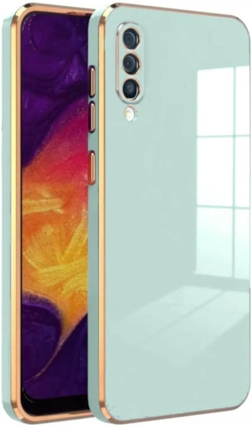 Bodycell Gold Plated - Θήκη Σιλικόνης Samsung Galaxy A70 - Mint Green (5206015071379)