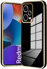 Bodycell Gold Plated - Θήκη Σιλικόνης Xiaomi Redmi Note 12 Pro 5G - Black (5206015071744)