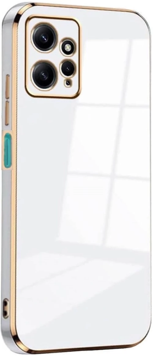 Bodycell Gold Plated - Θήκη Σιλικόνης Xiaomi Redmi Note 12 4G - White (5206015071690)