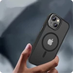 Tech-Protect MagMat "2" - Σκληρή Ημιδιάφανη Θήκη MagSafe - Apple iPhone 15 - Matte Black (5906302307944)