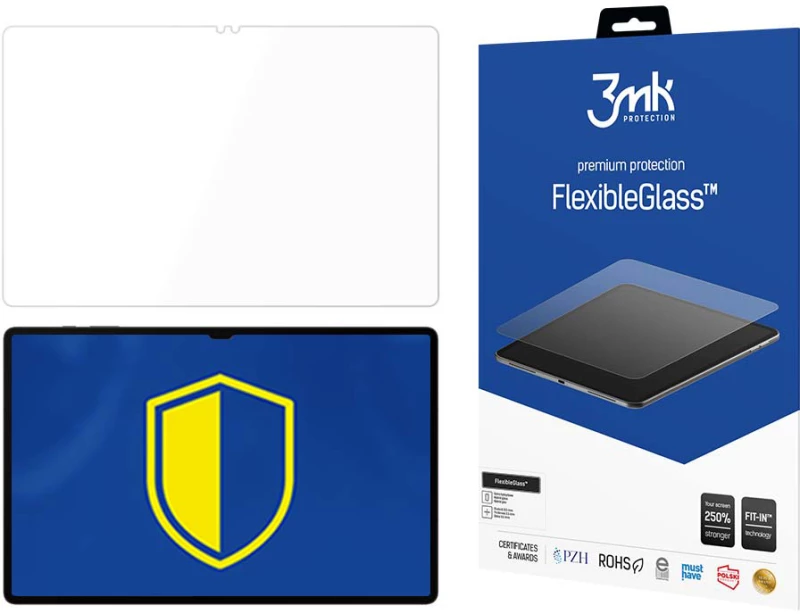 3MK Flexible Tablet Tempered Glass 7H Samsung Galaxy Tab S9+ 12.4" - 3MK - Galaxy Tab S9+ 12.4"