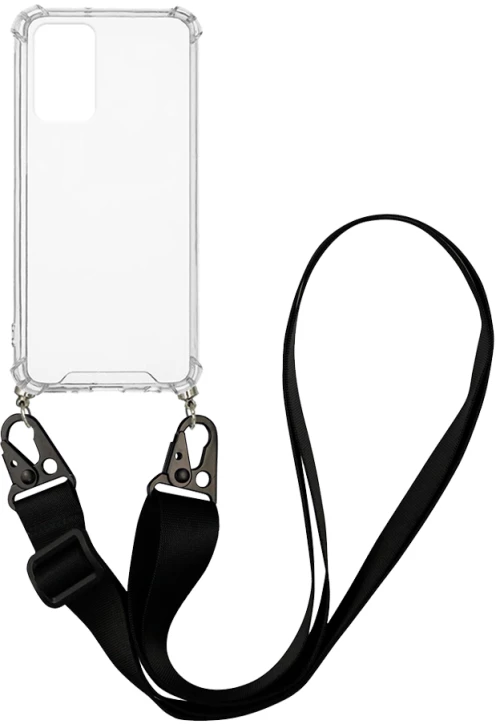 Θήκη Σιλικόνης με Strap Sonique Armor Clear Xiaomi Redmi Note 10 Pro Μαύρο - Sonique - Μαύρο - Redmi Note 10 Pro - Θήκες Πλάτης