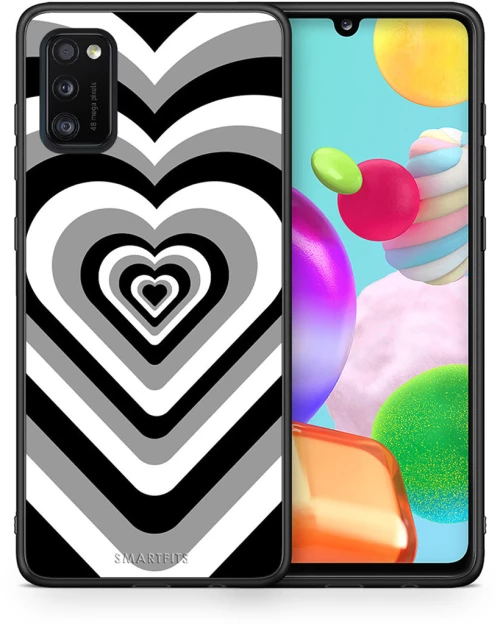 Black Hearts - Samsung Galaxy A41 case