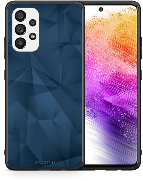 Geometric Blue Abstract - Samsung Galaxy A73 5G case