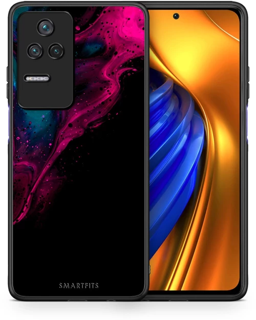 Watercolor Pink Black - Xiaomi Poco F4 / Redmi K40S θήκη