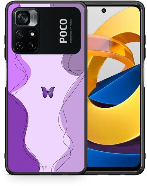 Purple Mariposa - Xiaomi Poco M4 Pro 4G case