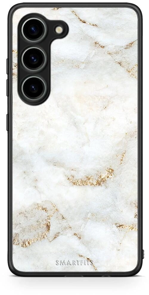 White Gold Marble - Samsung Galaxy S23 θήκη