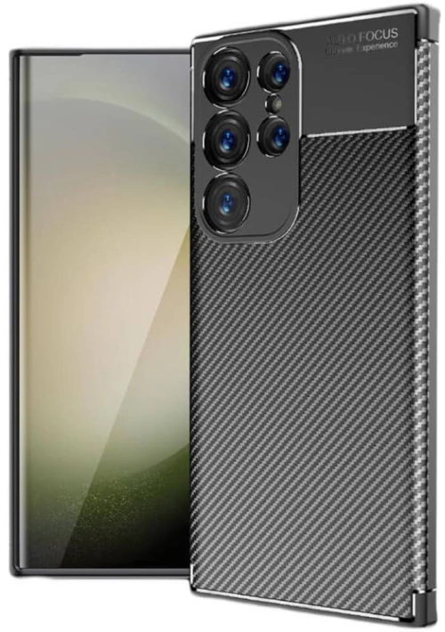 Θήκη Ancus AutoFocus Carbon Fiber για Samsung SM-S928 Galaxy S24 Ultra 5G  Μαύρη