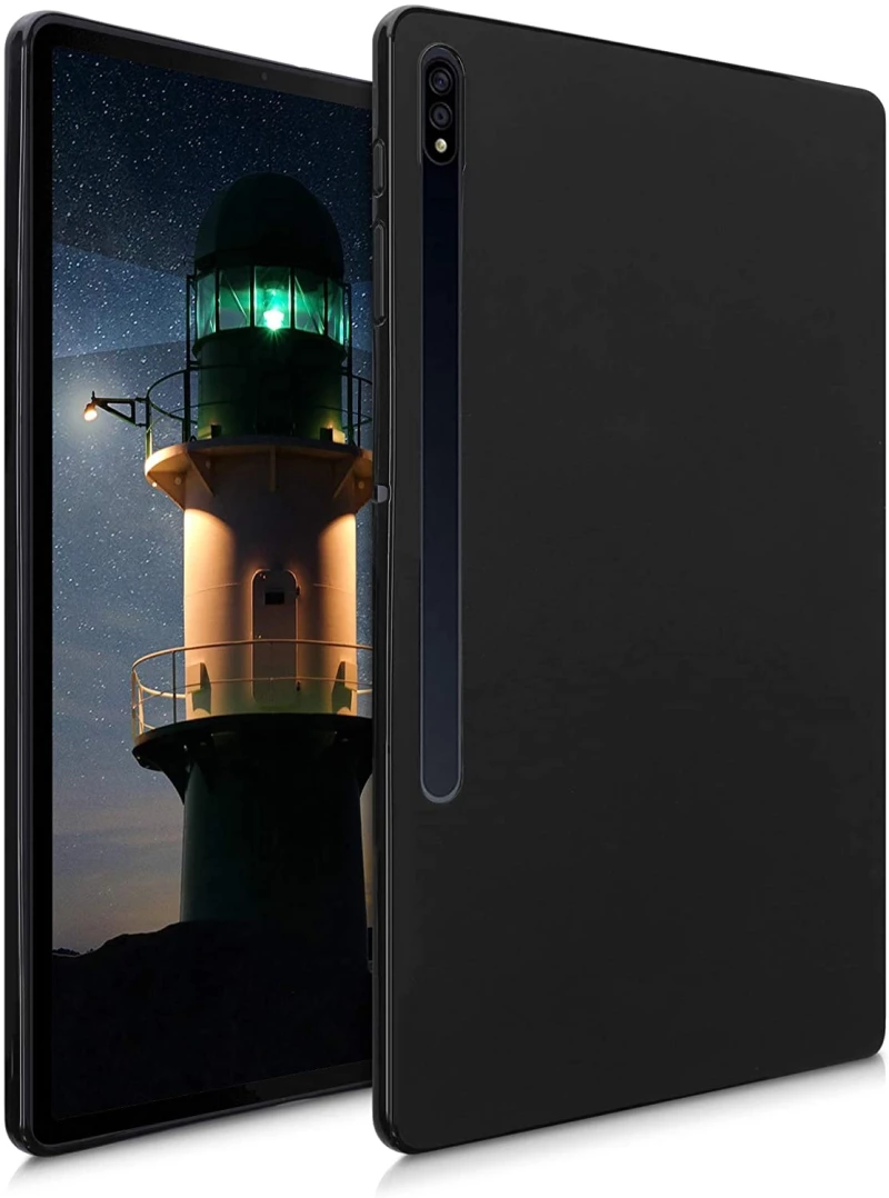 KW Θήκη Σιλικόνης Samsung Galaxy Tab S8 Plus / S7 Plus 12.4" - Black Matte (52923.01)