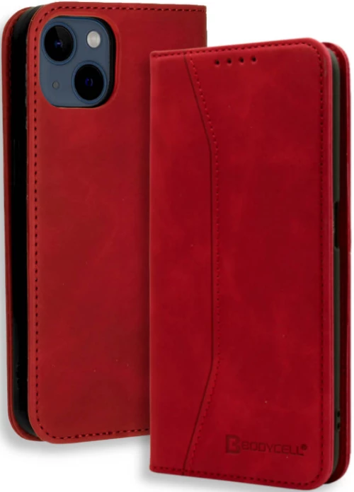 Bodycell Θήκη - Πορτοφόλι Apple iPhone 13 - Red (5206015066955)