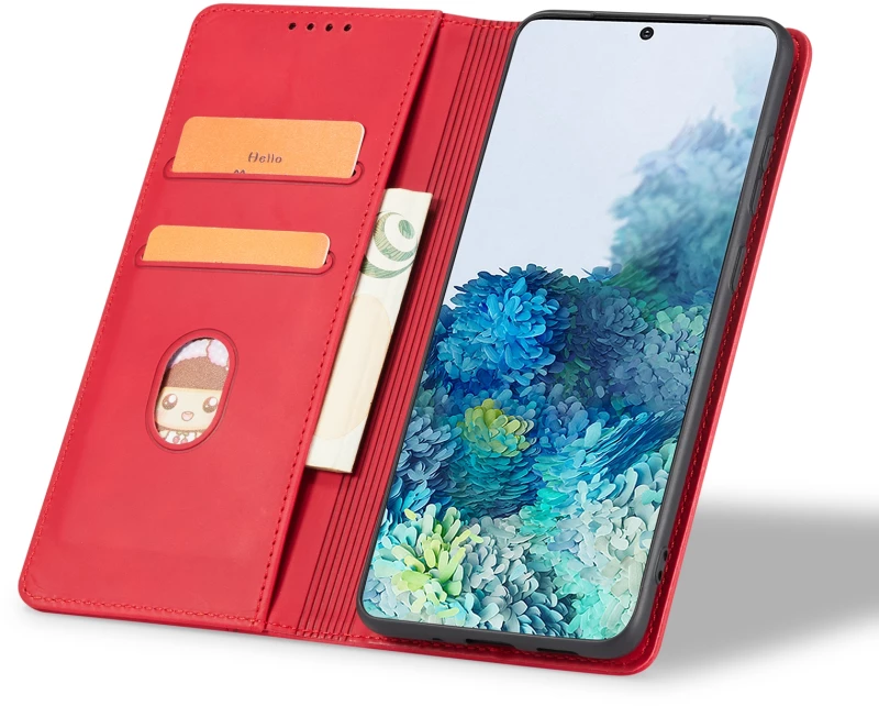 Bodycell Θήκη - Πορτοφόλι Realme 7 5G - Red (5206015058295)