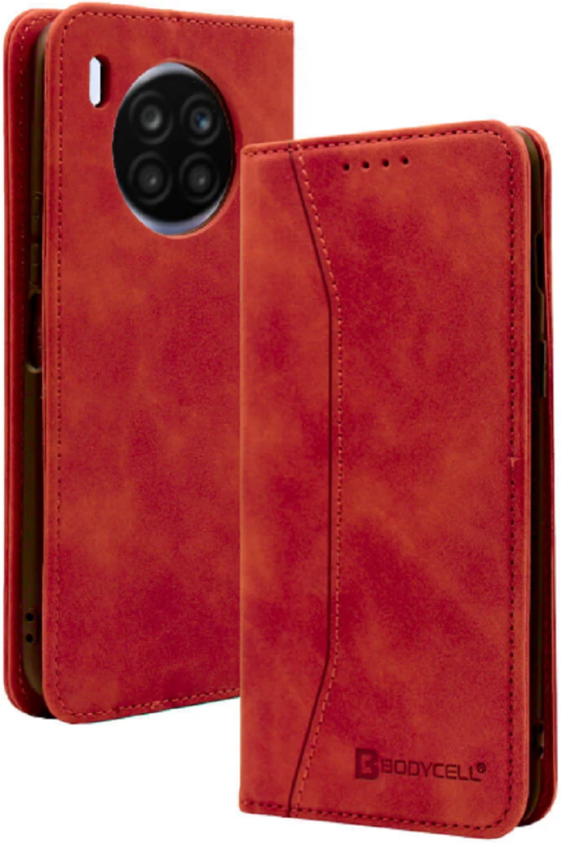 Bodycell Θήκη - Πορτοφόλι Honor 50 Lite - Red (5206015059766)