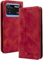 Bodycell Θήκη - Πορτοφόλι Xiaomi Poco M4 Pro 4G - Red (5206015060700)