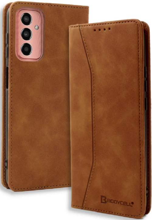 Bodycell Θήκη - Πορτοφόλι Samsung Galaxy M13 4G - Brown (5206015015311)