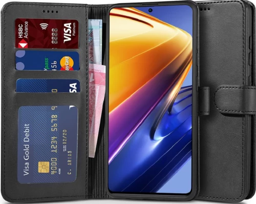 Tech-Protect Wallet - Θήκη Πορτοφόλι Xiaomi Poco F4 - Black (9589046924248)
