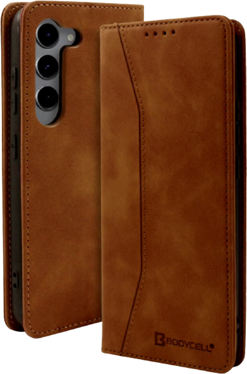 Bodycell Θήκη - Πορτοφόλι Samsung Galaxy S23 - Brown (5206015019692)