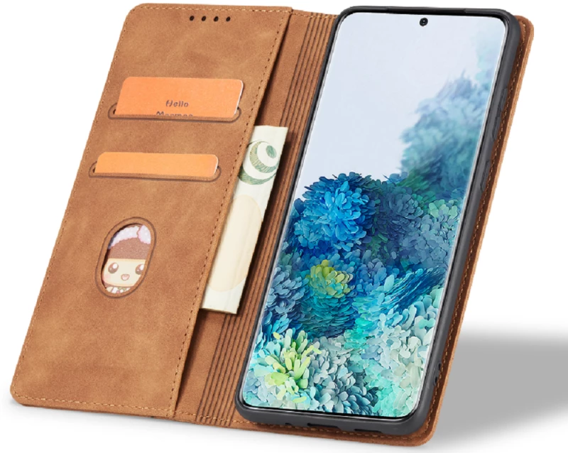 Bodycell Θήκη - Πορτοφόλι Samsung Galaxy S23 - Brown (5206015019692)