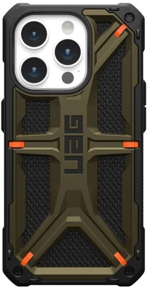 UAG Monarch - Ανθεκτική Θήκη Apple iPhone 15 Pro - Kevlar Elemental Green (11427811397B)