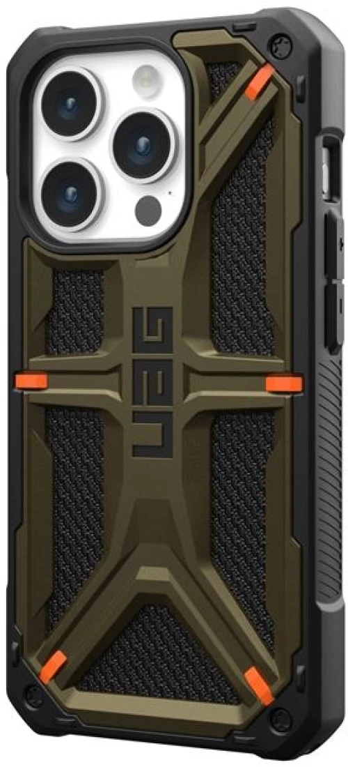 UAG Monarch - Ανθεκτική Θήκη Apple iPhone 15 Pro - Kevlar Elemental Green (11427811397B)