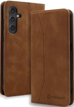 Bodycell Θήκη - Πορτοφόλι Samsung Galaxy S23 FE - Brown (5206015072048)