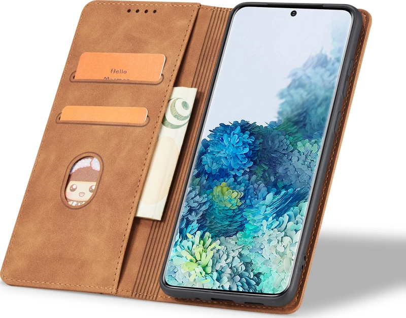 Bodycell Θήκη - Πορτοφόλι Xiaomi Redmi 9C - Brown (5206015059377)