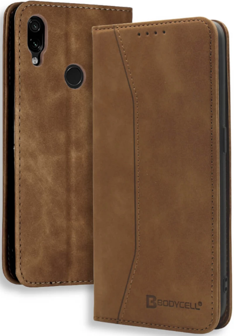 Bodycell Θήκη - Πορτοφόλι Xiaomi Redmi Note 7 / Note 7 Pro - Brown (5206015059476)