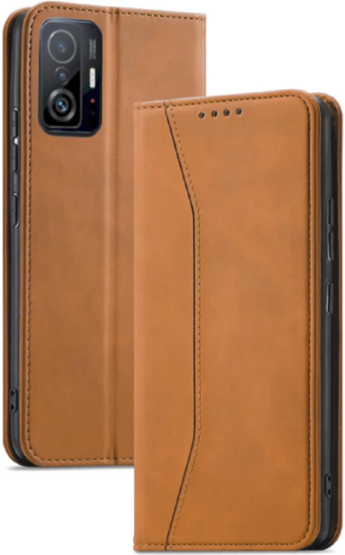 Bodycell Θήκη - Πορτοφόλι Xiaomi 11T / 11T Pro - Brown (5206015059810)