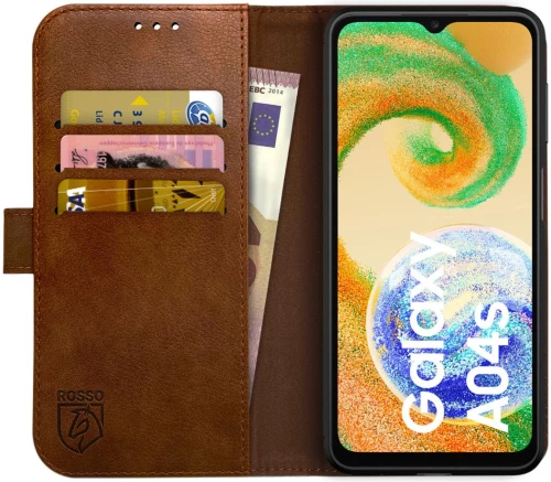 Rosso Element PU Θήκη Πορτοφόλι Samsung Galaxy A04s - Brown (8719246376979)