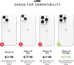 UAG Monarch - Ανθεκτική Θήκη Apple iPhone 15 Pro Max - Kevlar Black (114298113940)