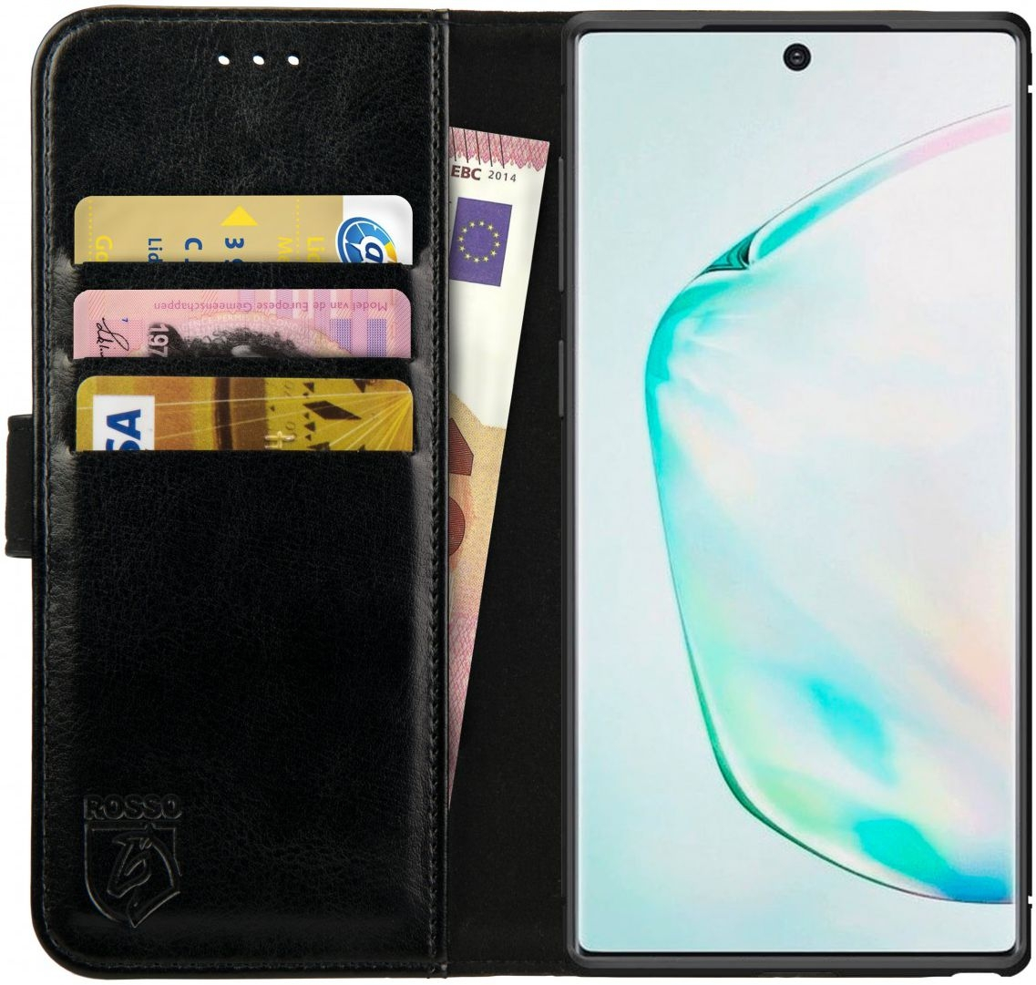 Rosso Element PU Θήκη Πορτοφόλι Samsung Galaxy Note 10 - Black (8719246204500)