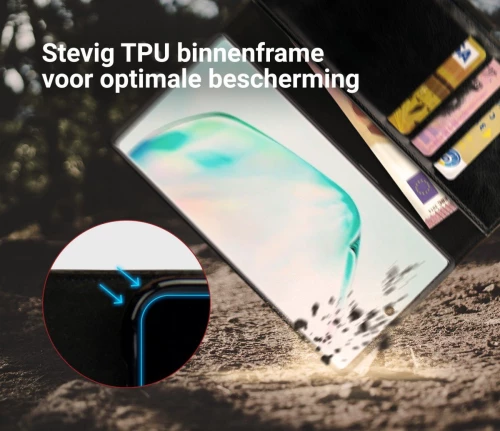 Rosso Element PU Θήκη Πορτοφόλι Samsung Galaxy Note 10 - Black (8719246204500)