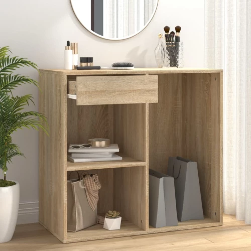 808840 vidaXL Ντουλάπι Καλλυντικών Sonoma Δρυς 80x40x75 εκ. Επεξ. ξύλο Καφέ 808840