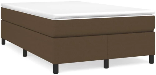 Κρεβάτι Boxspring με Στρώμα Σκούρο Καφέ 120x190 εκ Υφασμάτινο Καφέ 3269686