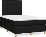 Κρεβάτι Boxspring με Στρώμα Μαύρο 120x190 εκ. Υφασμάτινο Μαύρο 3269932