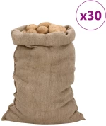 Σακιά Γιούτας 30 Τεμ. 60 x 105 εκ. από Γιούτα 340 gsm Καφέ 155808