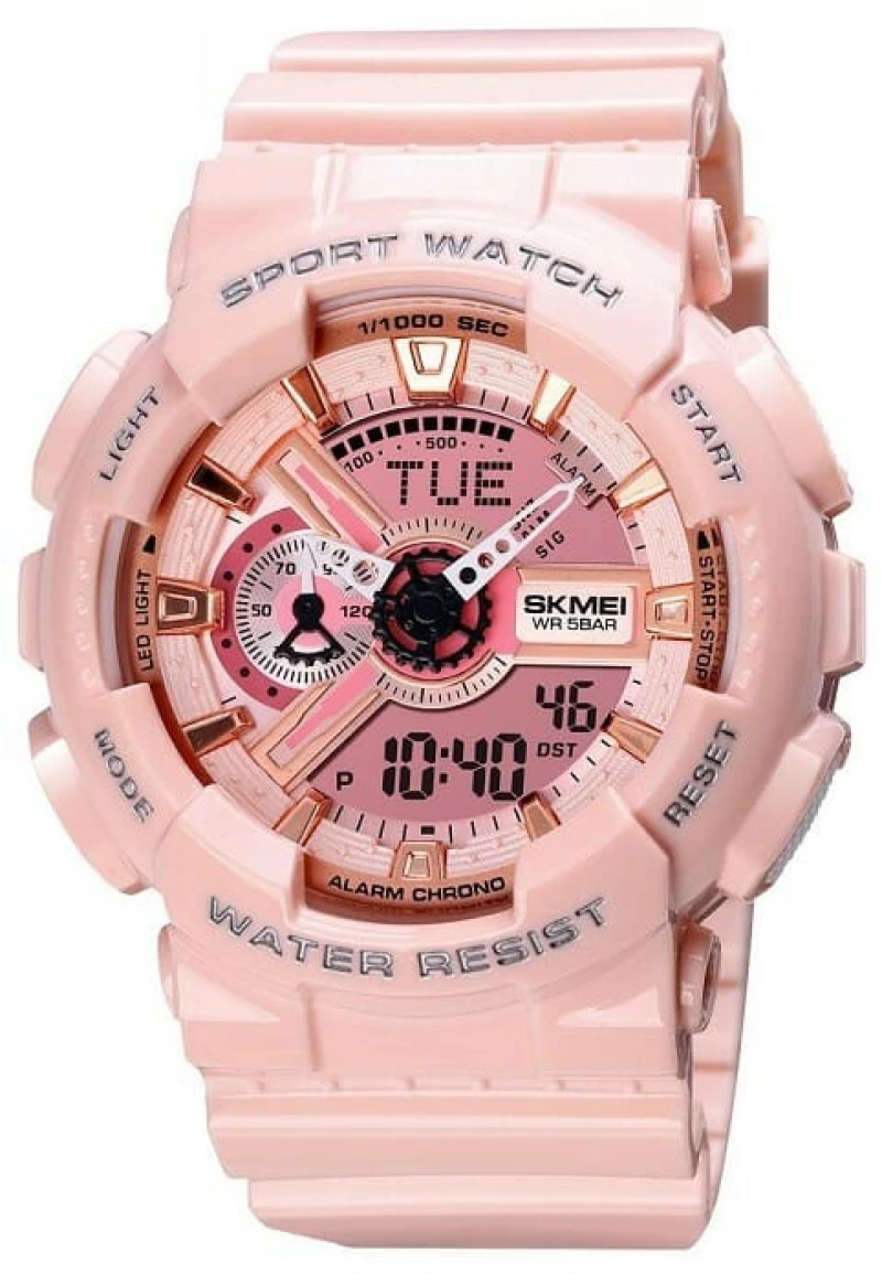 Ψηφιακό/αναλογικό ρολόι χειρός – Skmei - 1834 - Pink 018346_pi