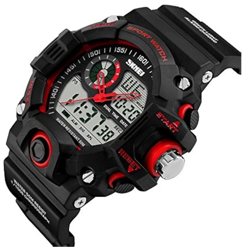 Ψηφιακό/αναλογικό ρολόι χειρός – Skmei - 1029 - Red 210298_red