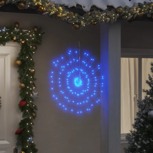 Φωτάκια Χριστουγεννιάτικα 8 Τεμ. 140 LED Μπλε 17 εκ. 3190515