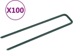 Καρφιά για Τεχνητό Γρασίδι 100 τεμ. σε U Σχήμα Σιδερένια 315797